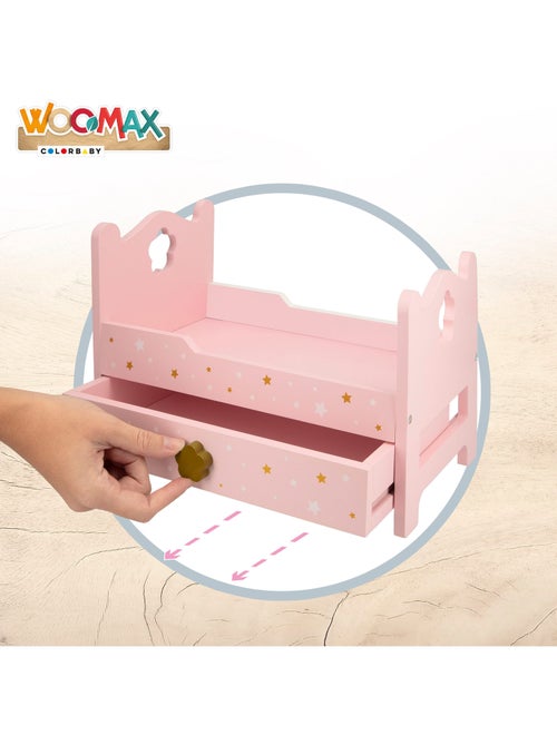 Cama de boneca de madeira WOOMAX - Kiabi Cama de boneca de madeira WOOMAX - Kiabi