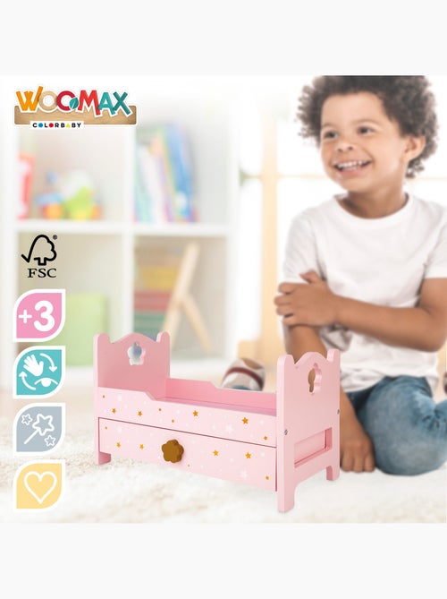 Cama de boneca de madeira WOOMAX - Kiabi Cama de boneca de madeira WOOMAX - Kiabi