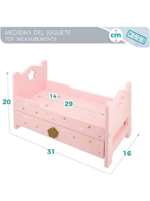 Cama de boneca de madeira WOOMAX - Kiabi Cama de boneca de madeira WOOMAX - Kiabi