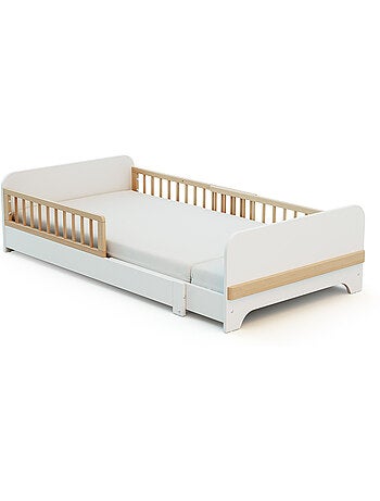 Cama de chão extensível de madeira para crianças 80x140-165-190 carrossel com colchão