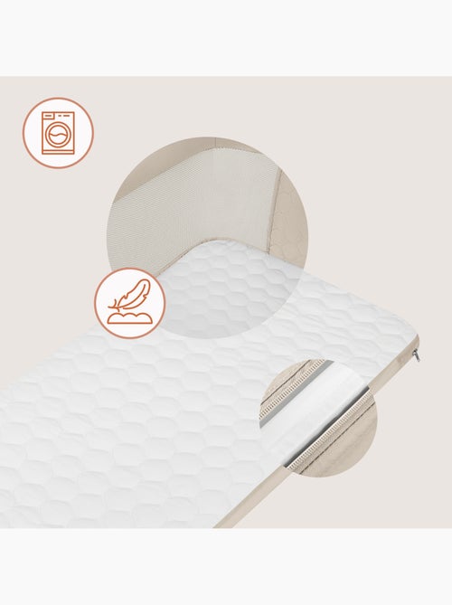 Cama de co-leito 3 em 1 LIONELO Jodie - Berço - Ajustável em altura e inclinação - Kiabi Cama de co-leito 3 em 1 LIONELO Jodie - Berço - Ajustável em altura e inclinação - Kiabi