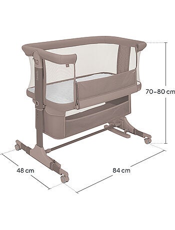 Cama de co-leito 3 em 1 LIONELO Jodie - Berço - Ajustável em altura e inclinação