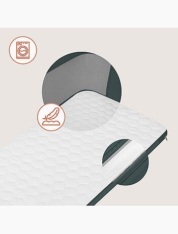 Cama de co-leito 3 em 1 LIONELO Jodie - Berço - Ajustável em altura e inclinação