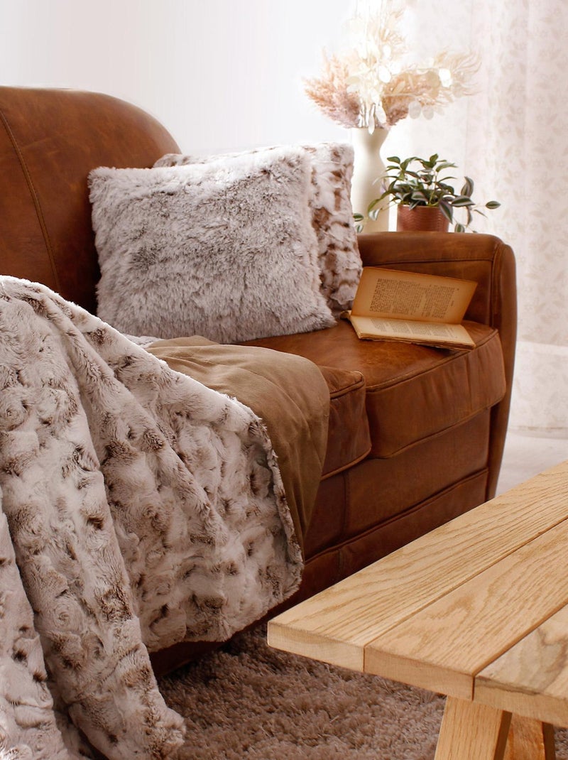 Cama de imitação de pele forrada a velo Toupe - Kiabi