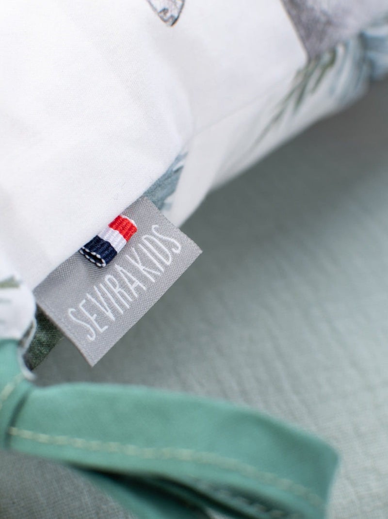 Cama de proteção reversível para berço em algodão | sevira kids Verde - Kiabi
