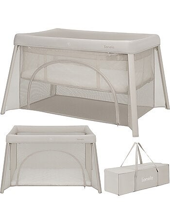 Cama de viagem 2 em 1 LIONELO Mila - Ultraleve - Cama de bebé - Colchão de 4 cm - Saco incluído