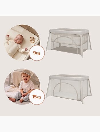 Cama de viagem 2 em 1 LIONELO Mila - Ultraleve - Cama de bebé - Colchão de 4 cm - Saco incluído