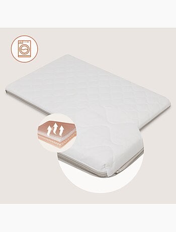 Cama de viagem 2 em 1 LIONELO Mila - Ultraleve - Cama de bebé - Colchão de 4 cm - Saco incluído