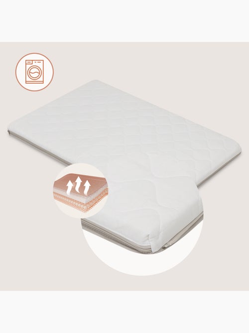 Cama de viagem 2 em 1 LIONELO Mila - Ultraleve - Cama de bebé - Colchão de 4 cm - Saco incluído - Kiabi