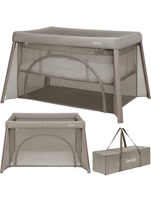 Cama de viagem 2 em 1 LIONELO Mila - Ultraleve - Cama de bebé - Colchão de 4 cm - Saco incluído - Kiabi