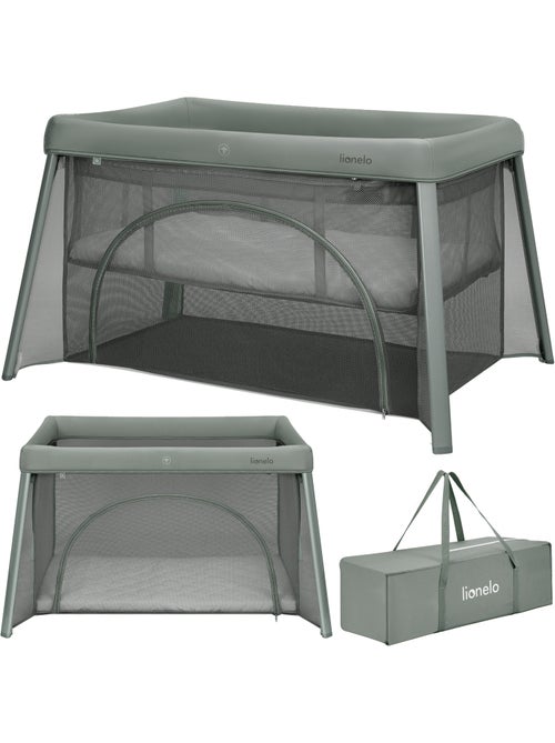 Cama de viagem 2 em 1 LIONELO Mila - Ultraleve - Cama de bebé - Colchão de 4 cm - Saco incluído - Kiabi