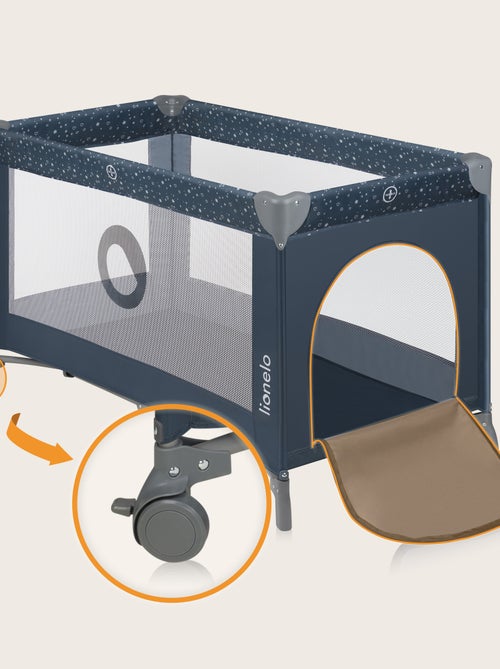Cama de viagem 2 em 1 LIONELO Stefi – Parque infantil – 125 x 65 cm – Rodas – 0-36 meses – Saco - Kiabi Cama de viagem 2 em 1 LIONELO Stefi – Parque infantil – 125 x 65 cm – Rodas – 0-36 meses – Saco - Kiabi