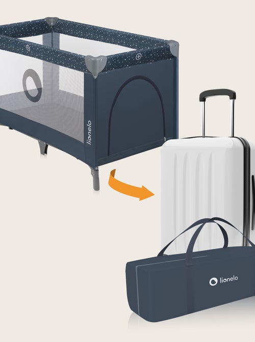 Cama de viagem 2 em 1 LIONELO Stefi – Parque infantil – 125 x 65 cm – Rodas – 0-36 meses – Saco - Kiabi Cama de viagem 2 em 1 LIONELO Stefi – Parque infantil – 125 x 65 cm – Rodas – 0-36 meses – Saco - Kiabi