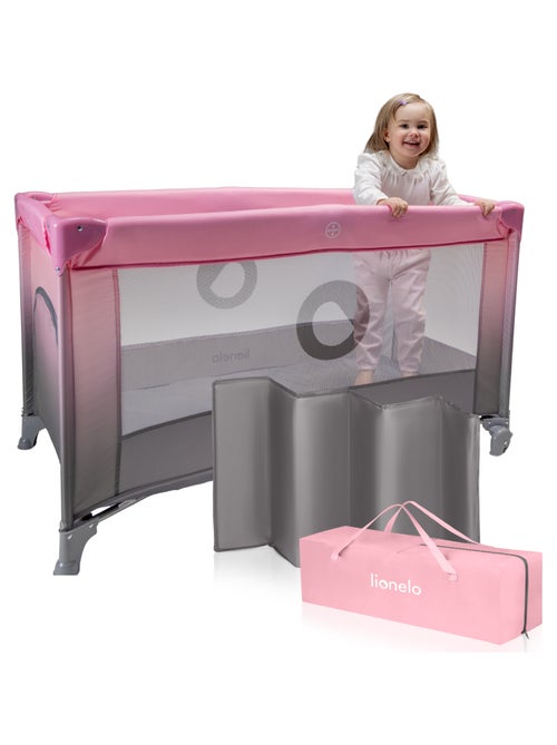 Cama de viagem 2 em 1 LIONELO Stefi – Parque infantil – 125 x 65 cm – Rodas – 0-36 meses – Saco - Kiabi Cama de viagem 2 em 1 LIONELO Stefi – Parque infantil – 125 x 65 cm – Rodas – 0-36 meses – Saco - Kiabi