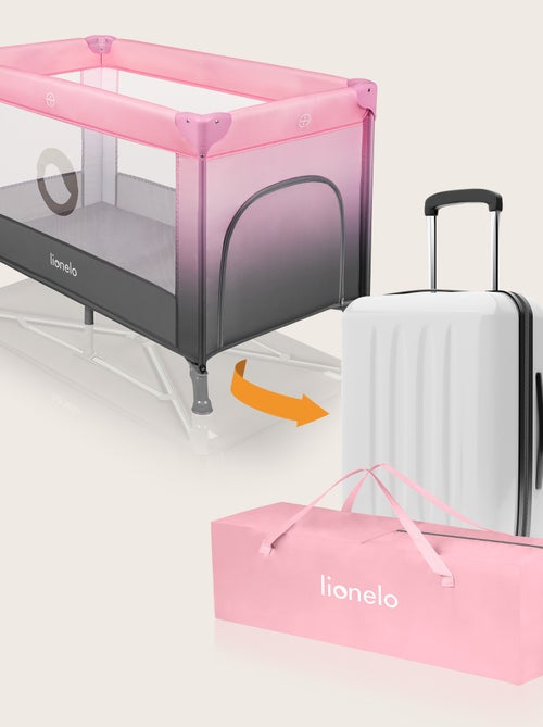 Cama de viagem 2 em 1 LIONELO Stefi – Parque infantil – 125 x 65 cm – Rodas – 0-36 meses – Saco - Kiabi Cama de viagem 2 em 1 LIONELO Stefi – Parque infantil – 125 x 65 cm – Rodas – 0-36 meses – Saco - Kiabi