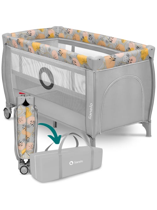 Cama de viagem 2 em 1 LIONELO Stefi Plus – Parque infantil – Colchão de alta densidade – 0-36 meses - Kiabi