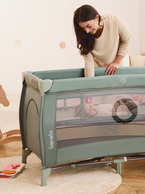 Cama de viagem 2 em 1 LIONELO Stefi Plus – Parque infantil – Colchão de alta densidade – 0-36 meses - Kiabi