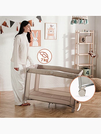 Cama de Viagem 2em1 LIONELO Amelie - Parque de Bebé - Ligeira - Rodas - Com Saco