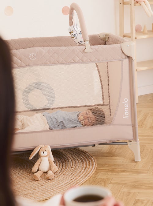 Cama de viagem 3 em 1 LIONELO Flower – Parque infantil – 0-36 meses – Dobragem rápida – Rodas - Kiabi Cama de viagem 3 em 1 LIONELO Flower – Parque infantil – 0-36 meses – Dobragem rápida – Rodas - Kiabi