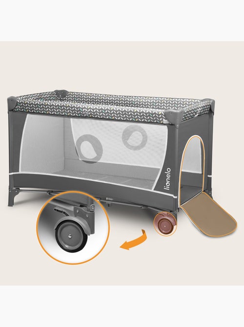 Cama de viagem 3 em 1 LIONELO Flower – Parque infantil – 0-36 meses – Dobragem rápida – Rodas - Kiabi Cama de viagem 3 em 1 LIONELO Flower – Parque infantil – 0-36 meses – Dobragem rápida – Rodas - Kiabi