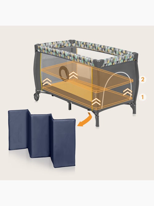 Cama de viagem 3 em 1 LIONELO Sven Plus – Parque infantil – 0-36 meses – Trocador – Mosquiteiro - Kiabi Cama de viagem 3 em 1 LIONELO Sven Plus – Parque infantil – 0-36 meses – Trocador – Mosquiteiro - Kiabi
