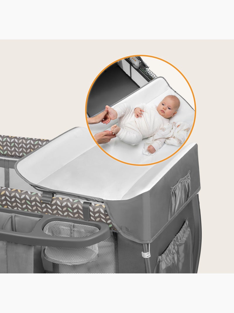 Cama de viagem 3 em 1 LIONELO Sven Plus – Parque infantil – 0-36 meses – Trocador – Mosquiteiro Cinza - Kiabi