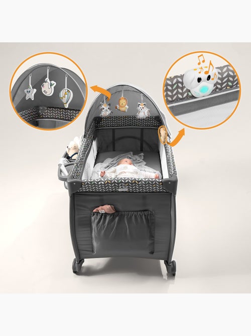 Cama de viagem 3 em 1 LIONELO Sven Plus – Parque infantil – 0-36 meses – Trocador – Mosquiteiro - Kiabi