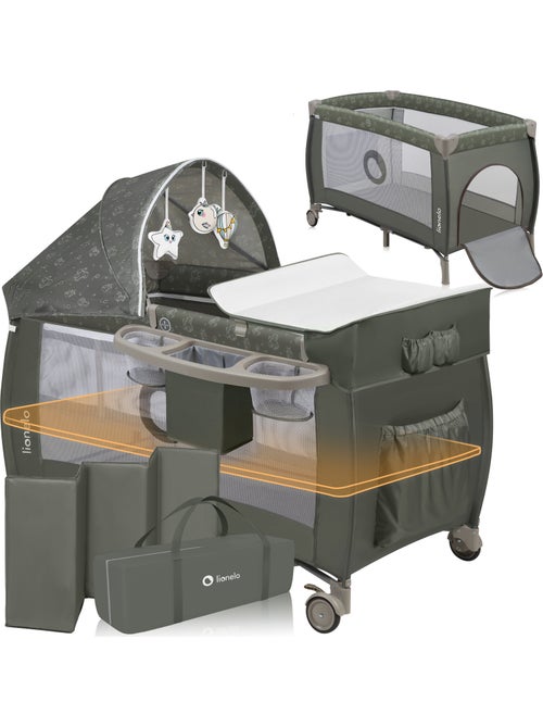 Cama de viagem 3 em 1 LIONELO Sven Plus – Parque infantil – 0-36 meses – Trocador – Mosquiteiro - Kiabi