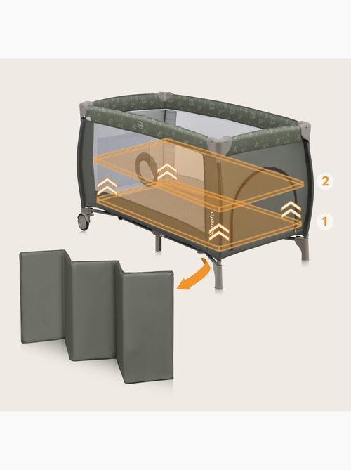 Cama de viagem 3 em 1 LIONELO Sven Plus – Parque infantil – 0-36 meses – Trocador – Mosquiteiro - Kiabi