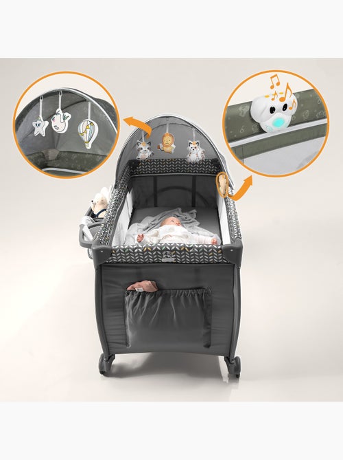 Cama de viagem 3 em 1 LIONELO Sven Plus – Parque infantil – 0-36 meses – Trocador – Mosquiteiro - Kiabi