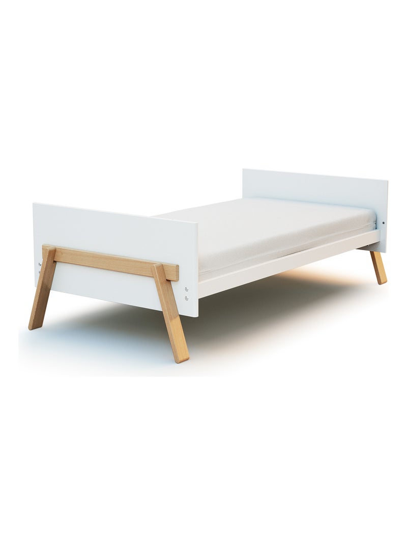 Cama evolutiva canaille 70 x 140 cm Bege/Branco - Kiabi