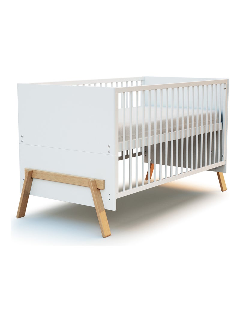 Cama evolutiva canaille 70 x 140 cm Bege/Branco - Kiabi
