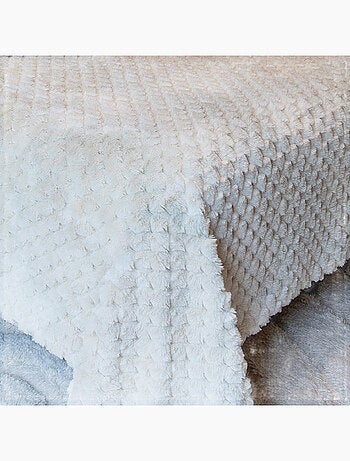 Cama ou colcha pele sintética com relevo de diamante