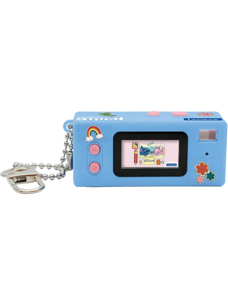 Câmera digital miniatura disney stitch keychain com memória flash embutida Azul - Kiabi