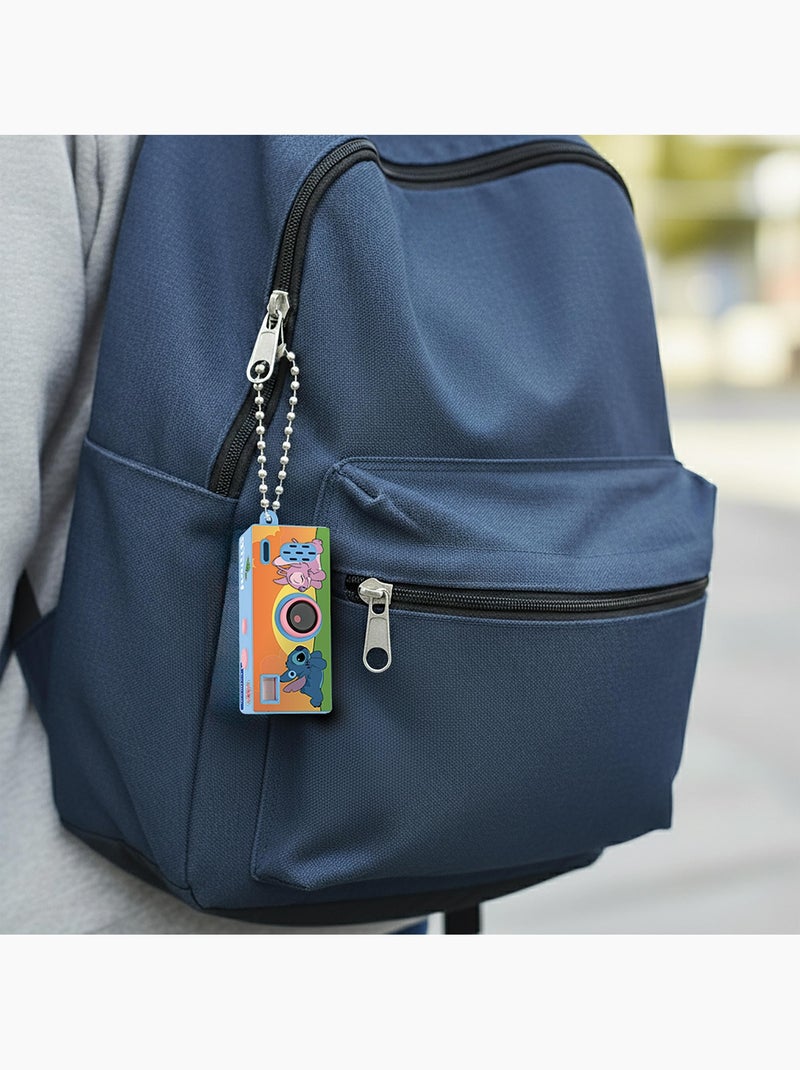 Câmera digital miniatura disney stitch keychain com memória flash embutida Azul - Kiabi