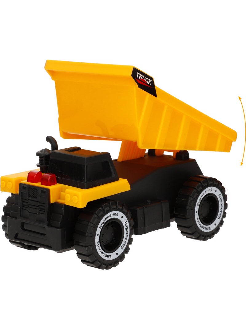 Camião de transporte com luz e som 1:14 + 2 veículos de construção speed & go N/D - Kiabi