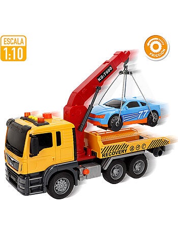 Camião grua de fricção c/luz e som 1:10 speed & go