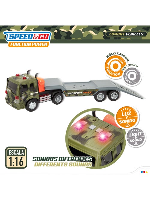 Camião militar de brinquedo com luz e som speed & go - Kiabi Camião militar de brinquedo com luz e som speed & go - Kiabi