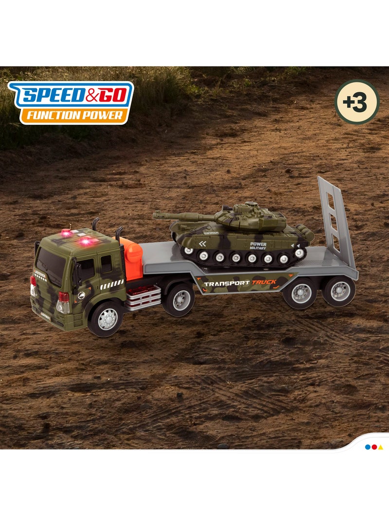 Camião militar de brinquedo com luz e som speed & go N/D - Kiabi