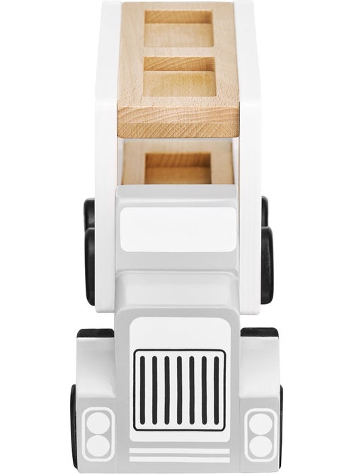 Camião transportador de carros em madeira com 4 carrinhos – brinquedo infantil - Kiabi