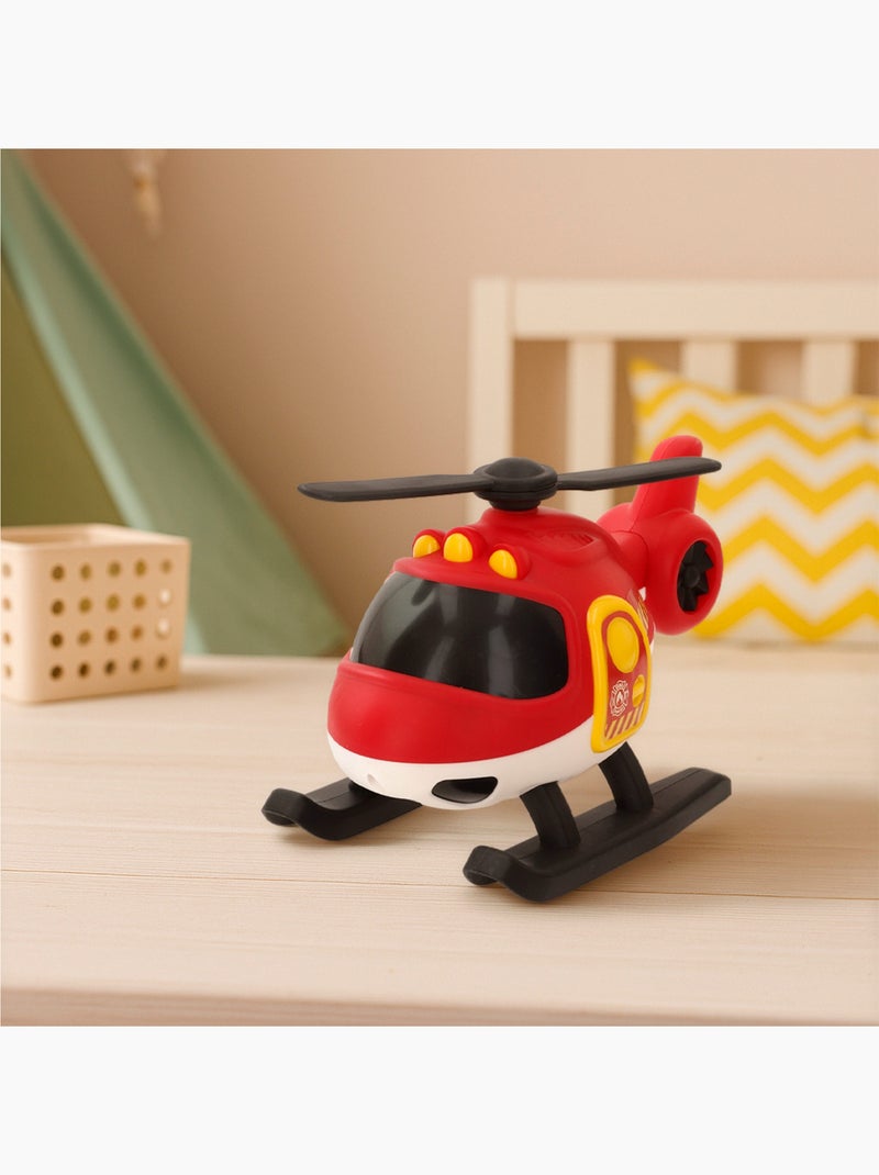 Caminhão de bombeiros de brinquedo teamsterz com helicóptero N/D - Kiabi