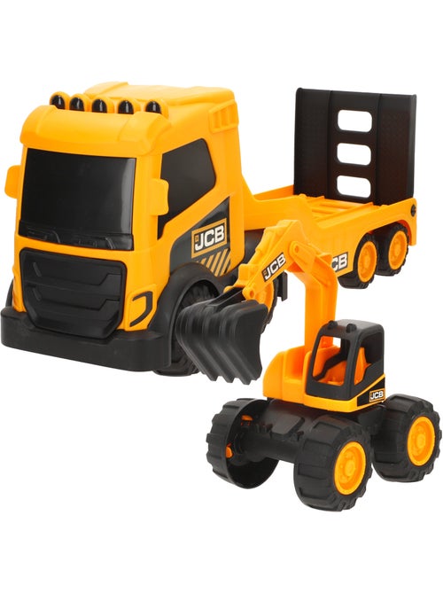 Caminhão de construção de brinquedo teamsterz com escavadeira - Kiabi Caminhão de construção de brinquedo teamsterz com escavadeira - Kiabi