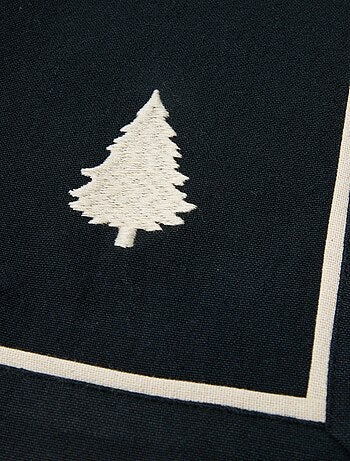 Caminho de mesa estampado Natal em algodão 36x180 cm