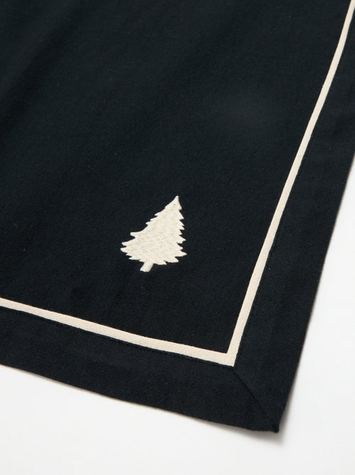 Caminho de mesa estampado Natal em algodão 36x180 cm - Kiabi