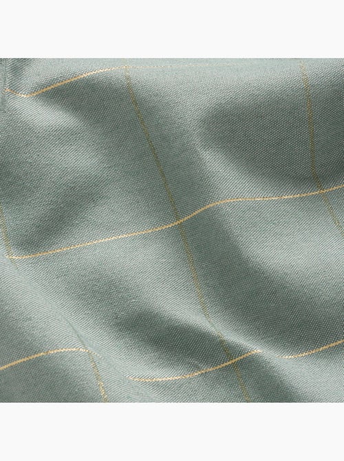 Caminho de mesa natal aos quadrados, tecido, fio dourado, algodão - gamusi. - Kiabi