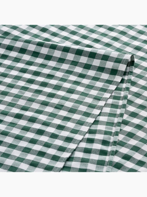 Caminho de mesa retangular de algodão com padrão vichy, resistente à água - gamusi. - Kiabi