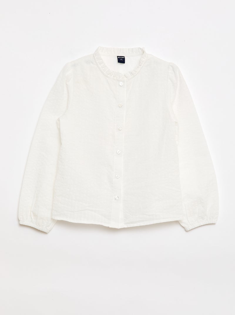 Camisa - coleção fácil de vestir Branco - Kiabi