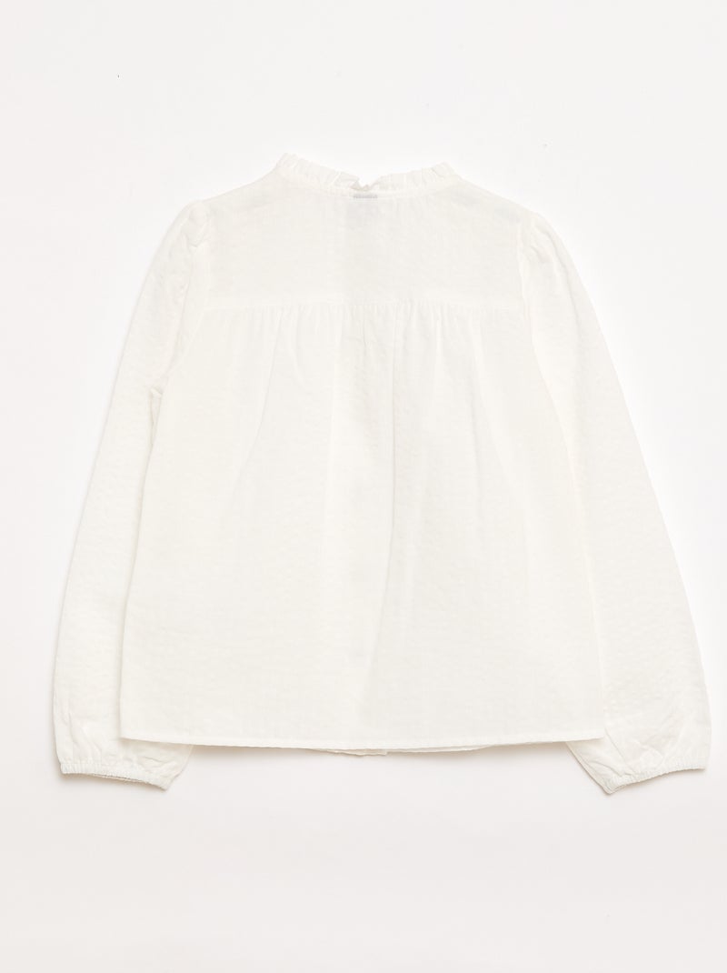 Camisa - coleção fácil de vestir Branco - Kiabi