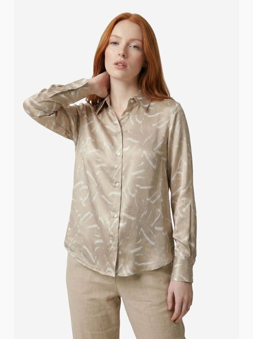 Camisa abotoada com estampado abstrato my fashion - Kiabi Camisa abotoada com estampado abstrato my fashion - Kiabi