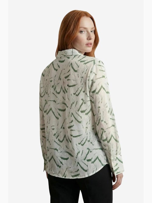 Camisa abotoada com estampado abstrato my fashion - Kiabi Camisa abotoada com estampado abstrato my fashion - Kiabi